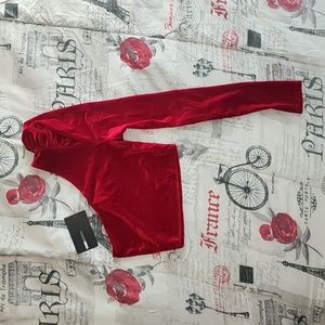 One Shoulder Top Blouse Crop Top